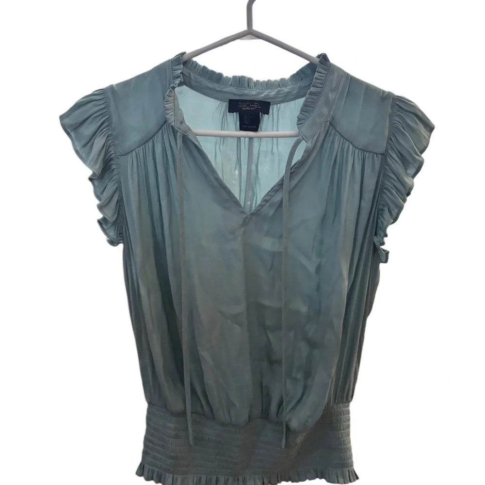 Rachel Ray Ruffled Sleeve Top - Picture 2 of 5